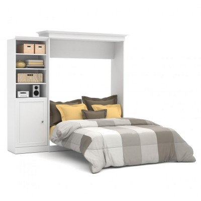 Queen Versatile Wall Bed with Storage 92"